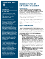 Implementation of ETicketing in Virginia Application Note