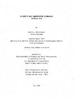 Alternative Mass Transportation Technologies Technical Data