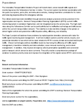 Innovative Transportation Solutions Project Data Management Plan