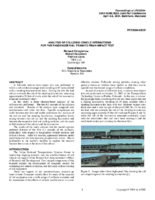 Analysis of colliding vehicle interactions for the passenger rail traintotrain impact test