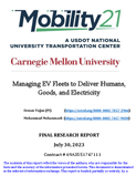 Managing EV Fleets to Deliver Humans Goods and Electricity
