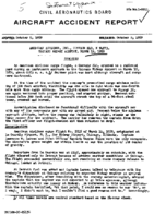 Investigation of Aircraft Accident AMERICAN AIRLINES CHICAGO MIDWAY AIRPORT 19590315