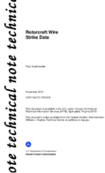 Rotorcraft Wire Strike Data