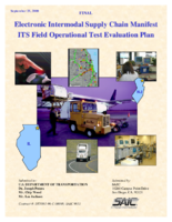 Electronic Intermodal Supply Chain Manifest ITS Field Operational Test Evaluation Plan
