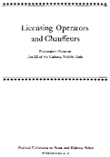 Licensing Operators and Chauffeurs