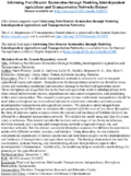 Informing PostDisaster Restoration through Modeling Interdependent Agriculture and Transportation Networks supporting datasets