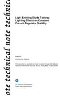 Light Emitting Diode Taxiway Lighting Effects on Constant Current Regulator Stability