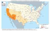 Estimated FAF Flow for Trucks Going To From and Within Arizona on National Highway System 2017