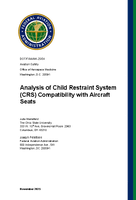 Analysis of Child Restraint System CRS Compatibility with Aircraft Seats