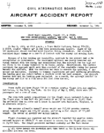 Investigation of Aircraft Accident TRANS WORLD AIRLINES NEW YORK INTERNATIONAL AIRPORT NEW YORK 19600509