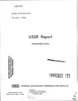 USSR Report Transportation