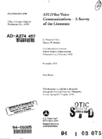 ATCpilot voice communications  a survey of the literature