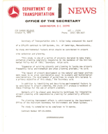 News Release Announcing Contract Awarded to Study Airport Planning Environmental Factors