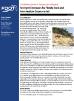 Strength Envelopes of Florida Rock and Intermediate Geomaterials Summary