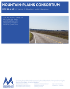 Local Road Safety Practices and Perceptions in North Dakota