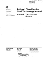 Railroad Classification Yard Technology Manual Volume II  Yard Computer Systems
