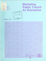 Marketing public transit  an evaluation