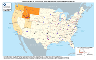 Estimated FAF Flow for Trucks Going To From and Within Idaho on National Highway System 2017