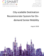 CityScalable Destination Recommender System for OnDemand Senior Mobility