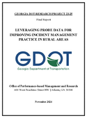 Leveraging Probe Data for Improving Incident Management Practice in Rural Areas