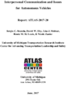 Interpersonal communication and issues for autonomous vehicles