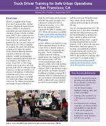 Truck Driver Training for Safe Urban Operations in San Francisco CA Noteworthy Practice