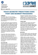 Track Geometry Predictions Using Point and Segment Processing Research Results