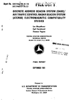 Discrete Address Beacon System DABSAir Traffic Control Radar Beacon System ATCRBS Electromagnetic Compatibility Studies