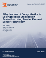Effectiveness of Geosynthetics in SoilAggregate StabilizationEvaluation Using Bender Element Sensor Technology