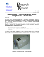 Development of a Locomotive Security System Using Biometric Authentication Research Results