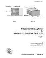 Independent Facing Panels for Mechanically Stabilized Earth Walls