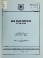 Marine Weather Dissemination Systems Study Volume I  Executive Summary