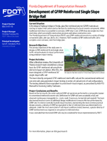 Development of GFRP Reinforced Single Slope Bridge Rail Brief