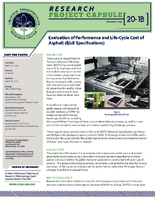 Evaluation of Performance and LifeCycle Cost of Asphalt 818 Specifications Research Project Capsule