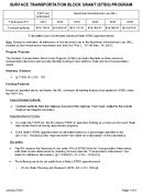 Surface Transportation Block Grant STBG Program