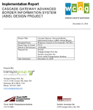 Cascade Gateway Advanced Border Information System ABIS Design Project
