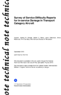 Survey of Service Difficulty Reports for InService Damage in Transport Category Aircraft