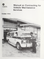 Manual on Contracting for Vehicle Maintenance Services DOTT9316