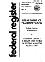 AC 002DD Advisory Circular Checklist and Status of Federal Aviation Regulations