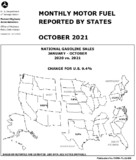 Monthly Motor Fuel Reported by States October 2021