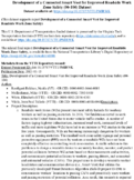 Development of a Connected Smart Vest for Improved Roadside Work Zone Safety supporting datasets