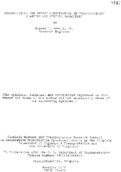 Opportunities for energy conservation in transportation planning and systems management