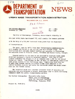 Department of Transportation News Urban Mass Transportation Administration DOT13868