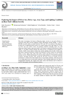 Exploring the Impact of Driver Sex Driver Age Area Type and Lighting Conditions on RearEnd Collision Severity