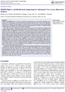 MOVESMatrix and Distributed Computing for Microscale Line Source Dispersion Analysis