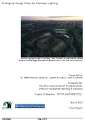 Ecological Design Rules for Roadway Lighting