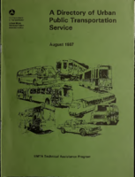 A Directory of Urban Public Transportation Service August 1987