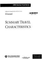 1995 American Travel Survey Summary Travel Characteristics Missouri