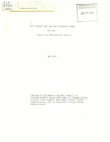 1977 TravelTime and Auto Occupancy Study for the Kansas City Metropolitan Region