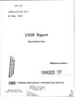 USSR Report Transportation
